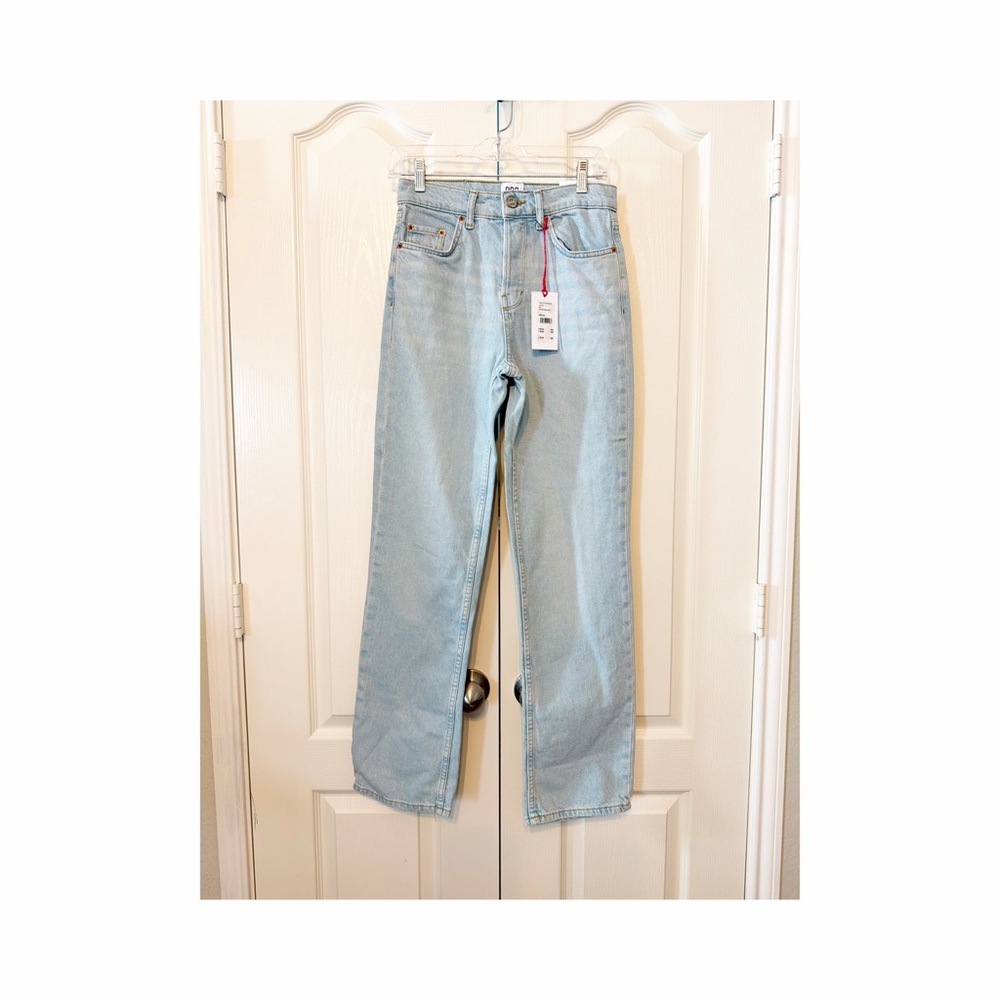 BDG Urban Outfitters Authentic Straight High Waisted Soft Rigid Denim Size 25 W